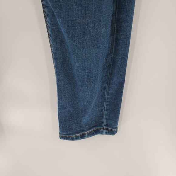 Maurices Womens S-R (27) Distressed Skinny Jeans Blue Stretch Ripped Casual Punk - Picture 4 of 16
